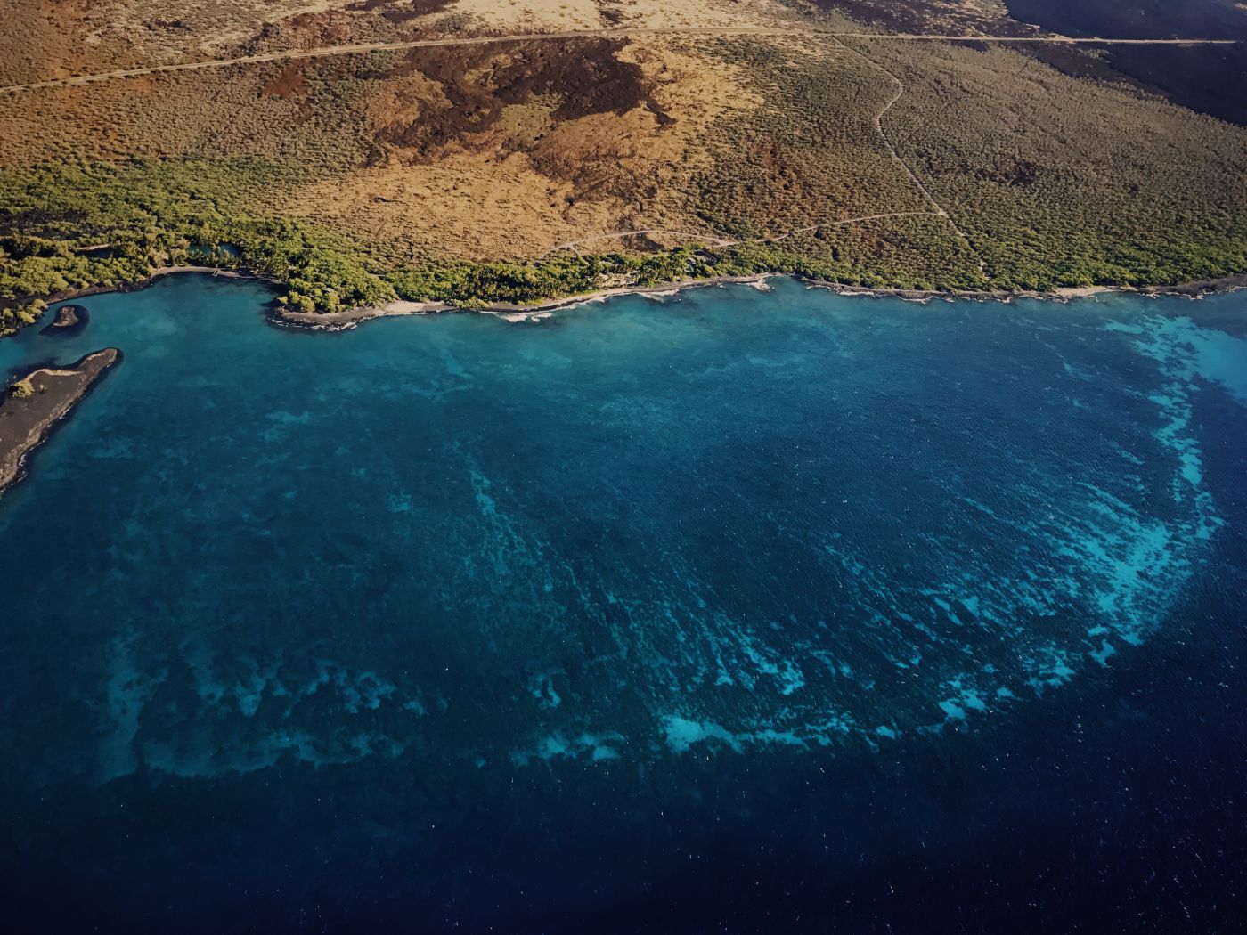 a reef from the air